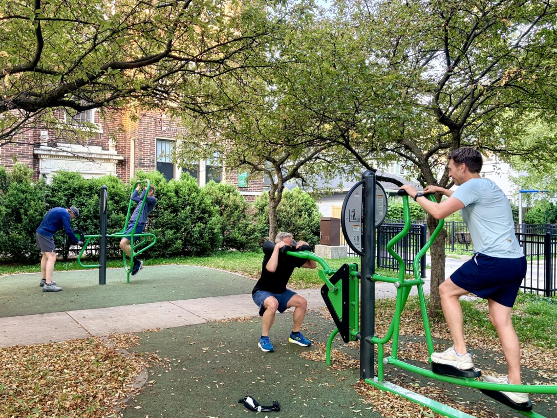 Run to New Randolph Park Fitness Stations